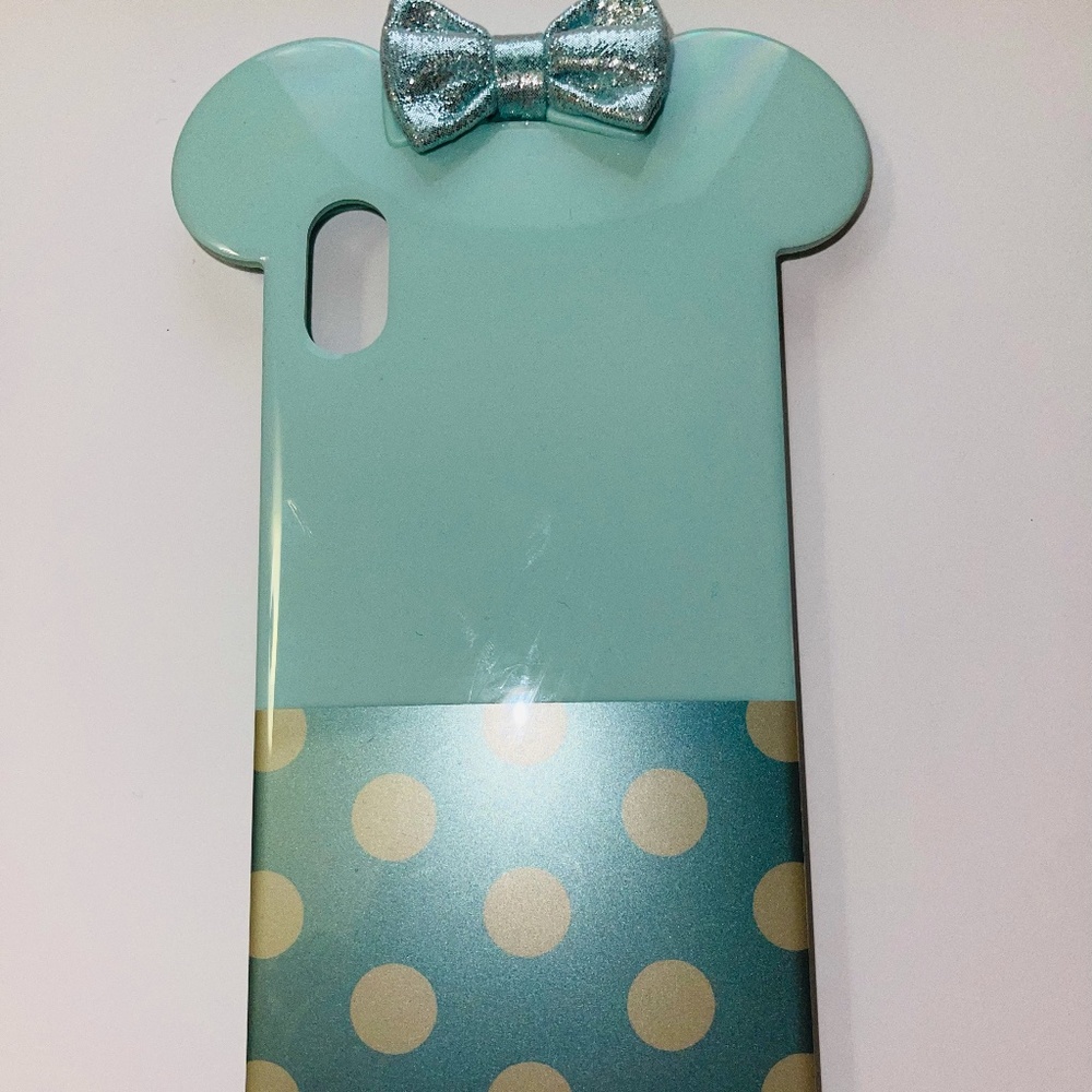 iPhone XS Max teal Minnie Mouse case
